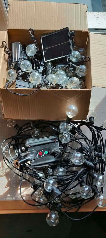 Photo of free Large box of solar festoon light strings (Tottenham N17) #1