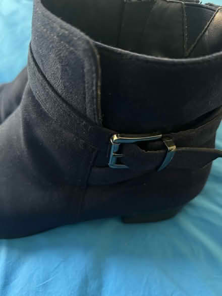 Photo of free Navy ankle boots size 7 (Battersea SW11) #2