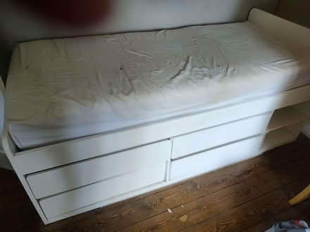 Photo of free Ikea single bed with two tiers of drawers underneath (Greenwich SE10) #1