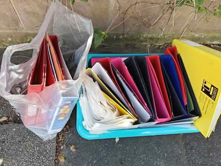 Photo of free Binders and plastic filing wallets (SW17) #1