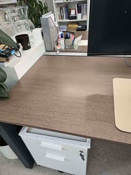 Photo of free 6 wooden top desks (Victoria SW1E) #3