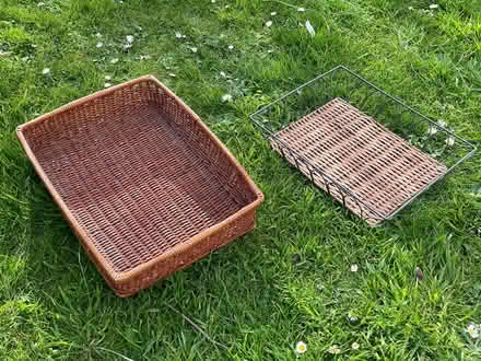 Photo of free Wicker and metal stationery trays (NW Chichester) #1