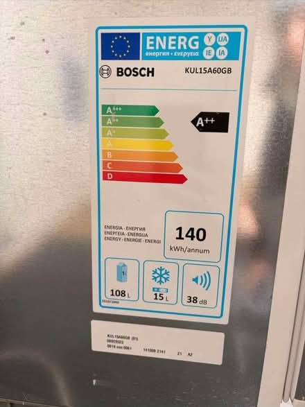 Photo of free BOSCH A++ integrated fridge + small freezer (North Kensington W10) #3