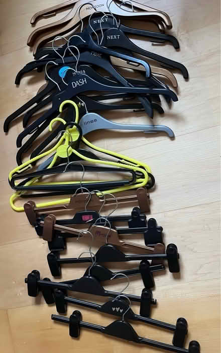 Photo of free A bundle of assorted coat hangers (Cox Green SL6) #1