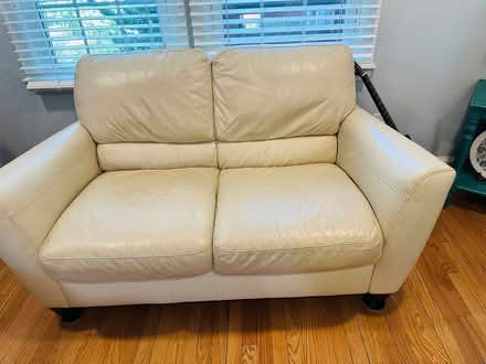 Photo of free Two Real Leather Loveseats (Bethesda, MD) #3