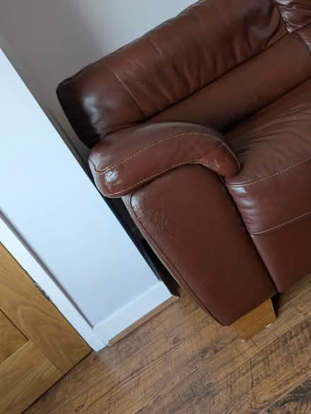 Photo of free Leather Sofa (S36 1LB) #2