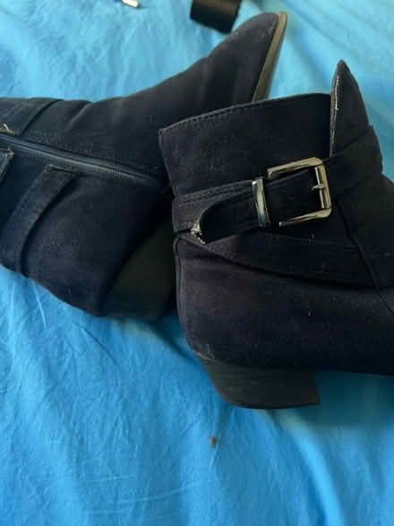 Photo of free Navy ankle boots size 7 (Battersea SW11) #3
