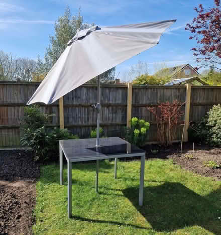 Photo of free Garden table and umbrella (Eaton NR4) #1