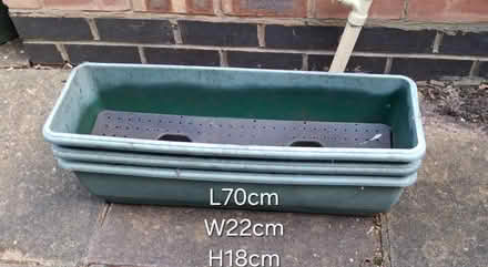 Photo of free 3x plastic planters (LE2) #1