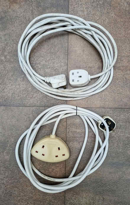 Photo of free Two 13 amp extension cables (Lower Wick WR2) #1