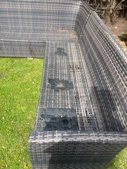 Photo of free Rattan L shape outdoor sofa (Orpington) #3