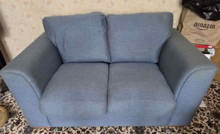 Photo of free Small Blue Sofa (Clevedon BS21) #1