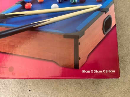 Photo of free Mini Pool Table Top Pool Set (Liverpool L17 near Jericho L) #2