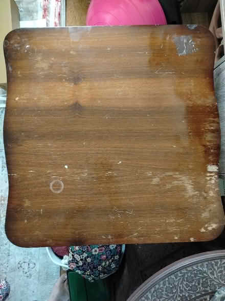 Photo of free Small Wooden Table on Wheels. (Church End MK43) #1