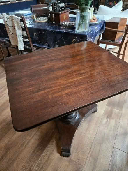 Photo of free Mahogany tilt and turn table (Halton HP22) #2