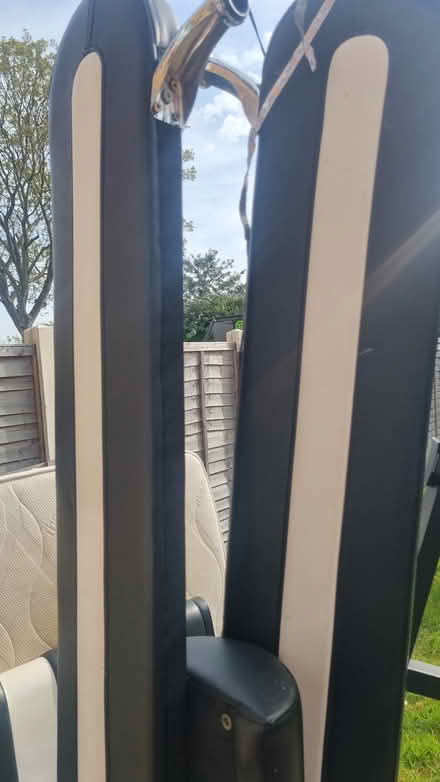 Photo of free Black and white leather bed (Langley SL3) #1