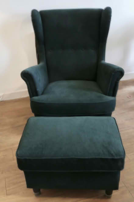 Photo of free IIKEA Armchair/footstool Almost New (Deptford SE8) #1