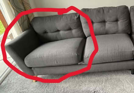 Photo of free Corner Sofa (damaged) (Glenfield LE3) #4