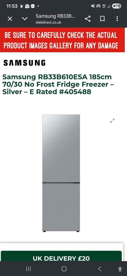 Photo of Samsung fridge freezer inverter (Dollis Hill NW2) #1