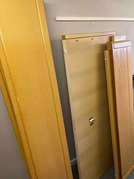 Photo of free Wooden bed set and shelving units (Pentwyn CF23) #2