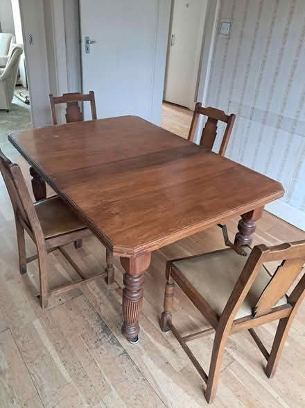Photo of free Mahogany table and 4 chairs (Dublin 6) #1