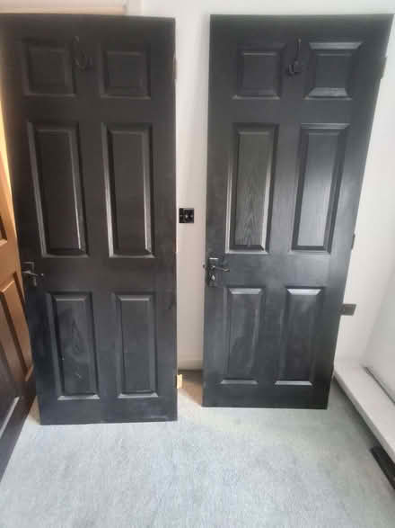 Photo of free Black painted internal doors (Coalport TF8) #1