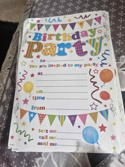 Photo of free Party invitation (Grove Park SE9) #1