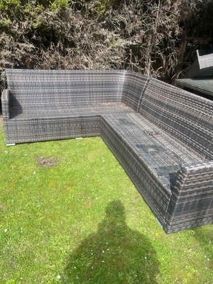 Photo of free Rattan L shape outdoor sofa (Orpington) #1