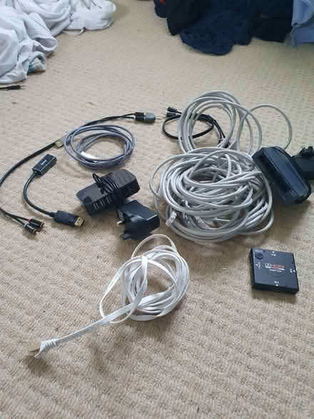 Photo of free Cables, hubs and connectors (Eastergate PO20 3AA) #1