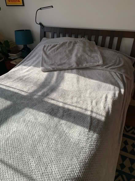 Photo of free Dove grey fleecy double bedding set (City Centre NR3) #1