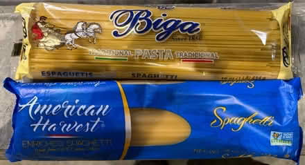 Photo of free Two 16-oz dried spaghetti noodles (1075 Valencia Avenue) #1