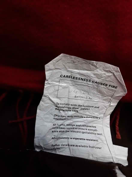 Photo of free Settee, chair and foot rest (Stanway CO3) #3