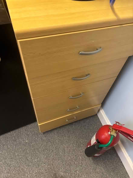 Photo of free Wooden bed set and shelving units (Pentwyn CF23) #1