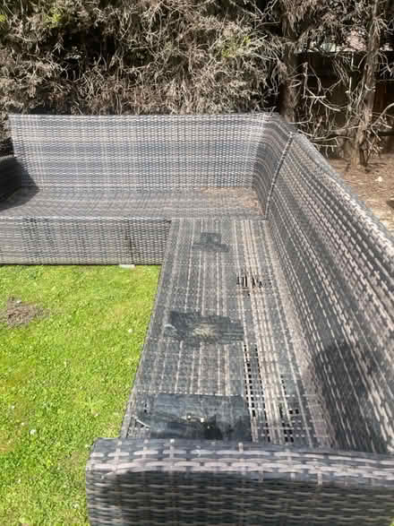 Photo of free Rattan L shape outdoor sofa (Orpington) #2