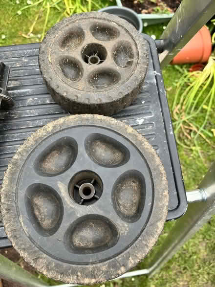 Photo of free Small and large spare mower wheels (CM12) #3