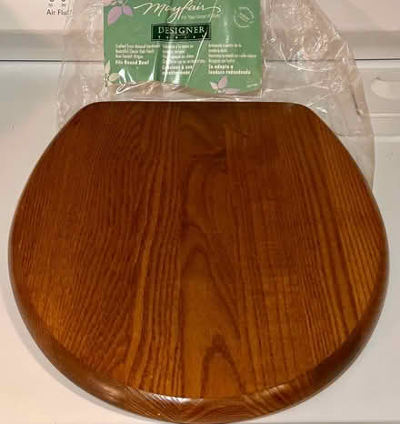 Photo of free Oak Finish Toilet Seat (West San Jose 95128) #1