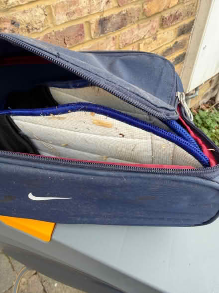 Photo of free Football boot bag with shin pads (Sonning RG4) #1