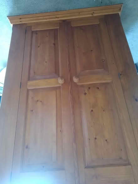 Photo of free Pine wardrobe with drawer (DN11 Harworth) #1