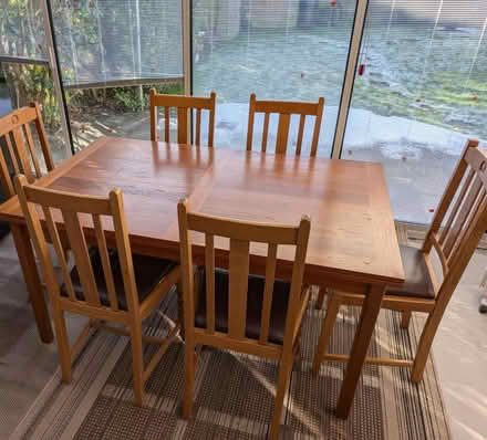 Photo of free Extendable dining table + 5 Chairs (Lindfield) #1