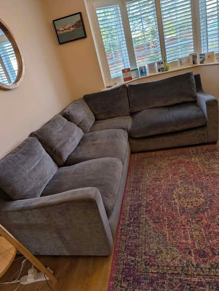 Photo of free Corner Sofa and Snuggler in Slate Grey (Eaton CW12) #1