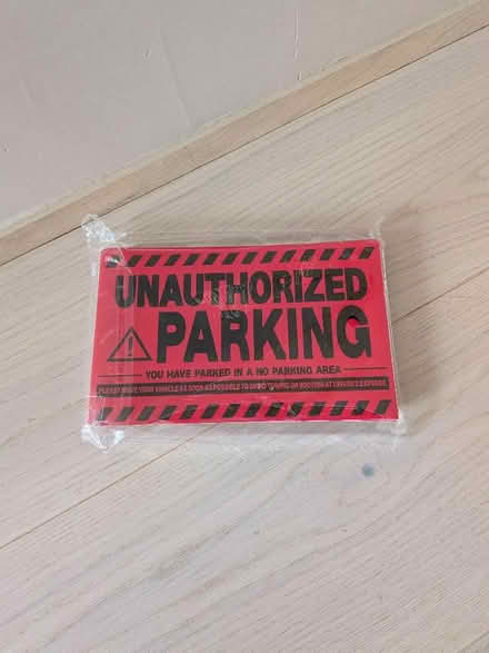 Photo of free Unauthorised parking stickers (Bernards Heath AL1) #1