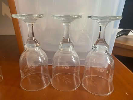 Photo of free 3 matching wine glasses (Cogges OX28) #1