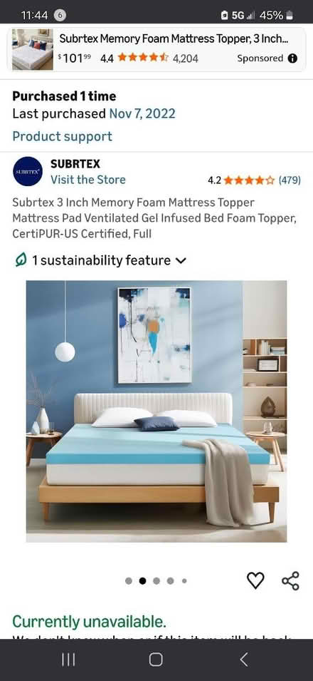 Photo of free Mattress Topper (Greendale, Worcester) #3