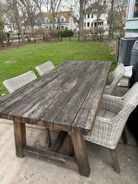 Photo of free Outdoor table + 4 chairs (Edgebrook) #1