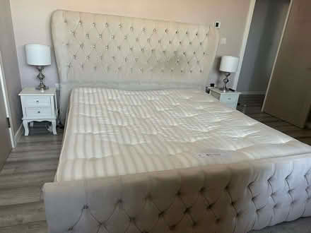 Photo of free TV stand and super king ottoman bed. No mattress (Welling DA16) #1