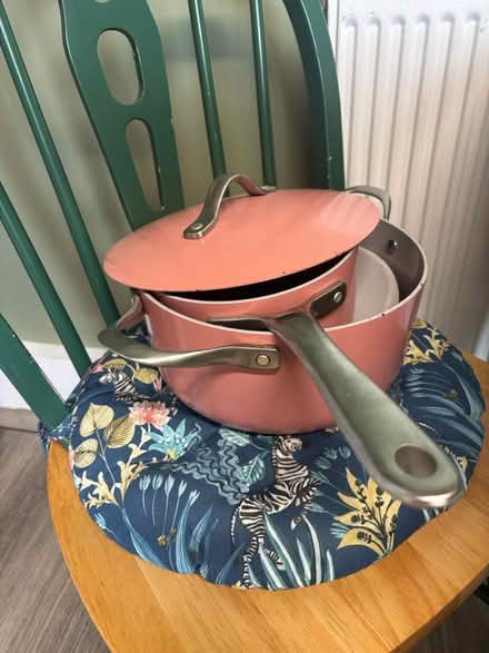 Photo of free 2 x pink pro cook pans (B68) #1