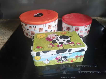 Photo of free 3 biscuit tins (Upper Beeding) #1