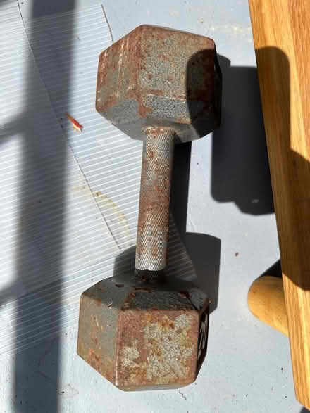 Photo of free 25 lb dumbell (Park View - Colombia Heights) #1