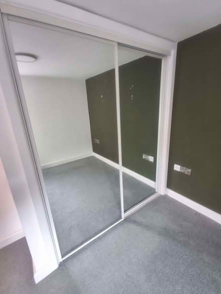 Photo of free Sliding wardrobe mirror doors & rail (Coalport TF8) #1