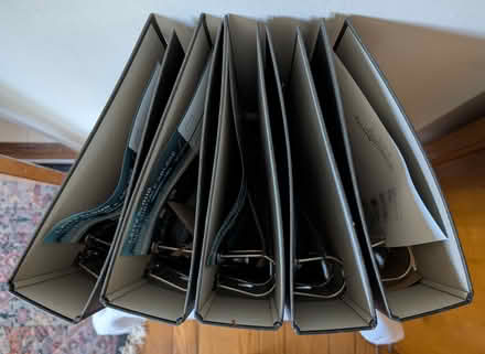 Photo of free 5 European Leitz Binders (Crescent Park) #2